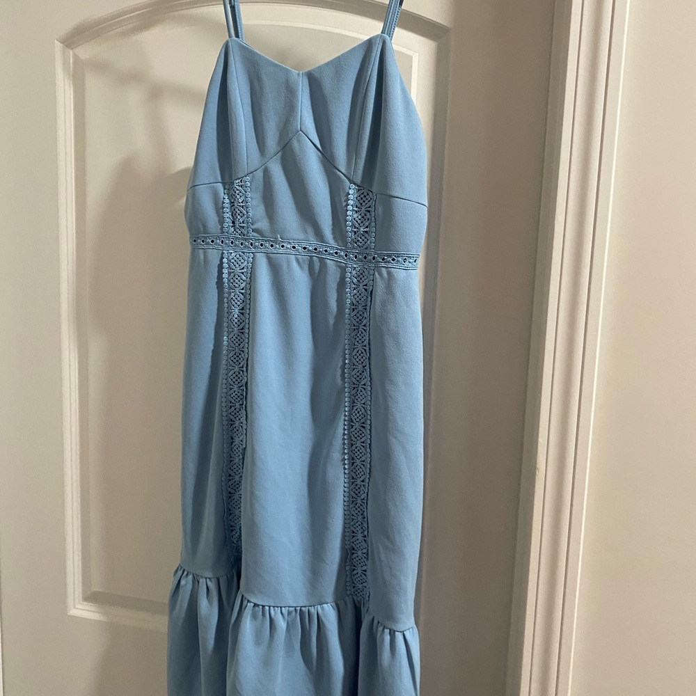 Light Blue Midi Dress